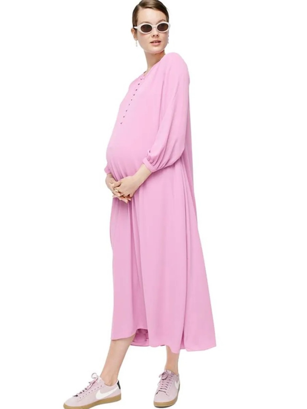 Hatch x J Crew Pink Maxi Dress small